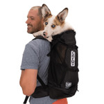  K9 Sports Sack | Knavigate Dog Backpack Carrier | 5 Sizes | Midnight Black   Pets Own Us