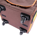  Ibiyaya Liso Backpack & Parallel Transport Pet Trolley | Orange/Brown  FC1705-BR Pets Own Us