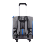  Ibiyaya Liso Backpack & Parallel Transport Pet Trolley | Slate/Sapphire  FC1705-GB Pets Own Us