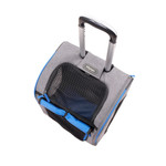  Ibiyaya Liso Backpack & Parallel Transport Pet Trolley | Slate/Sapphire  FC1705-GB Pets Own Us
