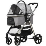 Pawhut PawHut 3-in-1 One-Click Foldable Pet Stroller  D00-160V00 Pets Own Us