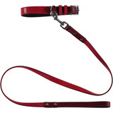 Baker & Bray Richmond Dog Collar by Baker & Bray - Claret/Raspberry   Pets Own Us