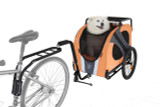 Dutch Dog DoggyRide Novel 15 Dog Bike Trailer | Orange | Incl. Britch Lite | Dutch Dog Design®  DRN15TR22-OR Pets Own Us