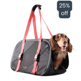  Ibiyaya® Flying Pal Foldable Pet Travel Carrier – Black/Red  FC1702-SR Pets Own Us