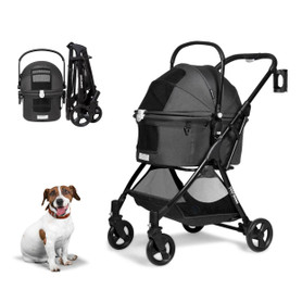  Beberoad | R5 PLUS | 3-in-1 Pet Stroller & Travel System | 2 Colours | Small Dogs & Cats up to 15kg  BR-PSP Pets Own Us