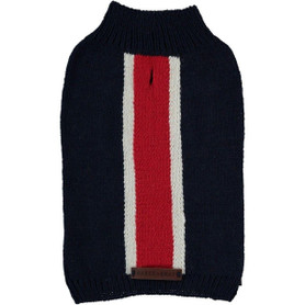 Baker & Bray Knitted Striped Dog Sweater by Baker & Bray - Navy/Red   Pets Own Us