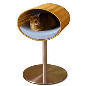 Pet Interiors Rondo Wicker Cat Cave Stand by Pet Interiors   Pets Own Us