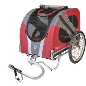 Dutch Dog Novel DoggyRide Dog Bike Trailer by Dutch Dog - Red  DRNVTR22-RD Pets Own Us