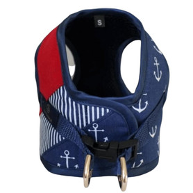 Oh Charlie North Star Harnesses by Oh Charlie - Navy Blue/Red   Pets Own Us