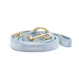 William Walker Suede Leather Dog Leash by William Walker - Sky  120013 Pets Own Us