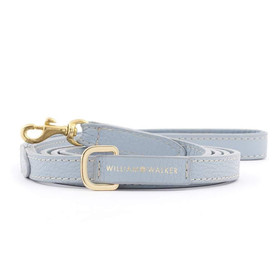 William Walker Leather Small City Dog Leash by William Walker | Nappa | Sky No.2  120205 Pets Own Us