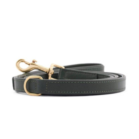  William Walker Leather Dog Lead | Plain Collection | Dark Moss   Pets Own Us