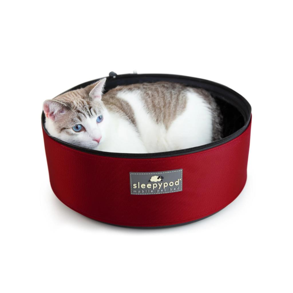 SleepyPod Mobile Pet Carrier Bed Crash Tested Strawberry Red
