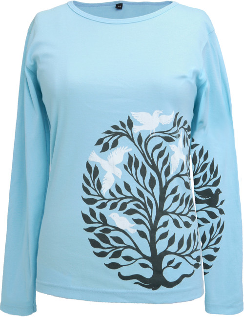 Circle Tree to the Side Long Sleeve Tee