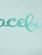 Peaceful SS Tee  Soft Teal Peaceful SS Tee  Soft Teal
