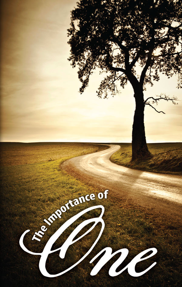 Front cover of “The Importance of One – Timeless Tree” gospel tract