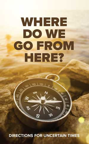 Front cover of “Where Do We Go From Here?” gospel tract