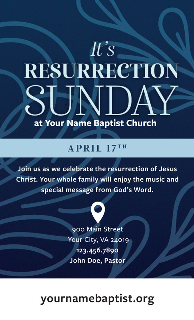 It's Resurrection Sunday Vines 3x5 Card