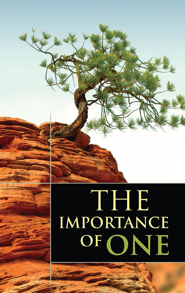 Front cover of “The Importance of One – Cliff” gospel tract