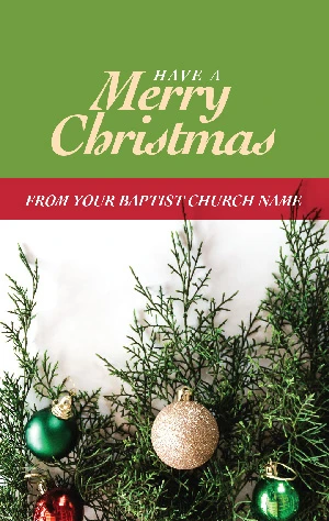Have a Merry Christmas Bulbs & Branches