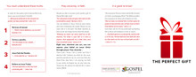 Inside panels of “The Perfect Gift – Simple” gospel tract