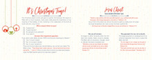 Inside panels of “Merry Christmas – It’s Christmas Time” gospel tract