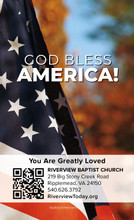 God Bless America Card-Fall Flag