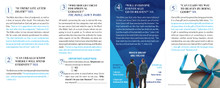 Inside panels of “Frequently Asked Questions About Eternal Life – Blue Texture” gospel tract