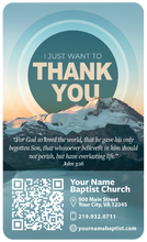 Thank You Mountain Gospel 3x5 Card