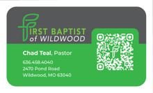 Pastor Business Card