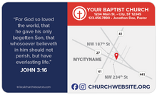 Land of the Free Home of the Brave Flag John 3:16 & Church Information