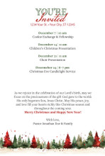 Christmas Watercolor Treeline with Events