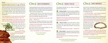 Inside panels of “The Importance of One – Cliff” gospel tract