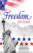 Freedom 250 White Collage