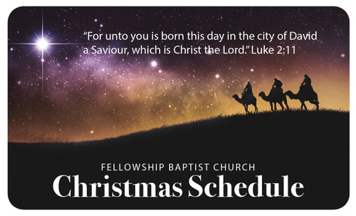 Christmas Schedule