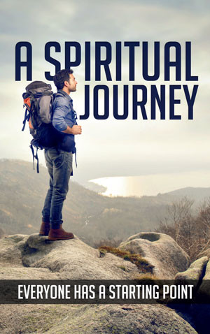 Front cover of “A Spiritual Journey – Everyone Has a Starting Point” gospel tract