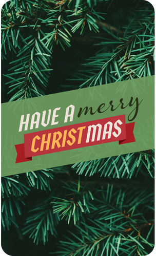 Have a Merry Christmas Banner 3x5 Card