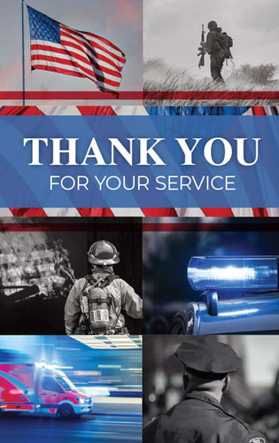 Thank You For Your Service Blue