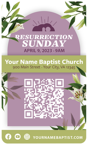 Resurrection Sunday Lily 3x5 Card