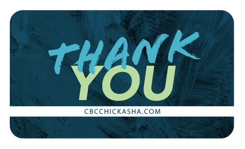 Bright Blue Thank You