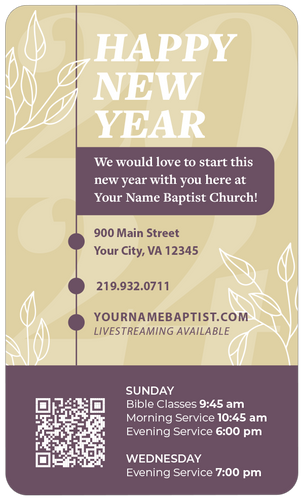 Happy New Year Purple