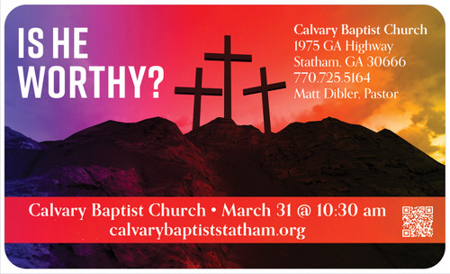 Is He Worthy? 3x5 Card