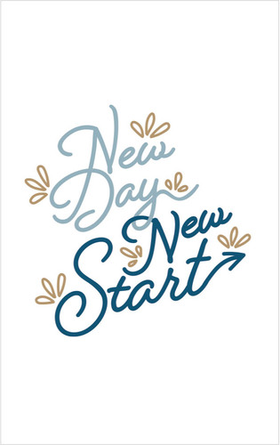New Day, New Start Blue