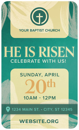 He is Risen Teal