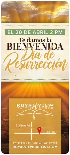 Resurrection Invite Mountain Sunshine Spanish