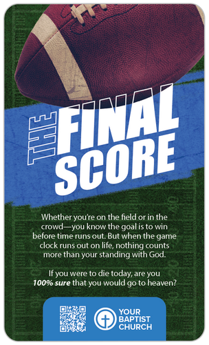 Final Score Football Card