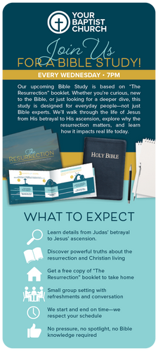 The Resurrection Booklet Large Invite