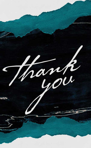 Thank You Blue Textured