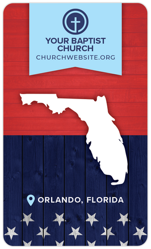 Gospel Tract Patriotic State Card-Florida Gospel Tract - Cover