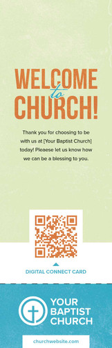 Large Connect Card Blue Orange